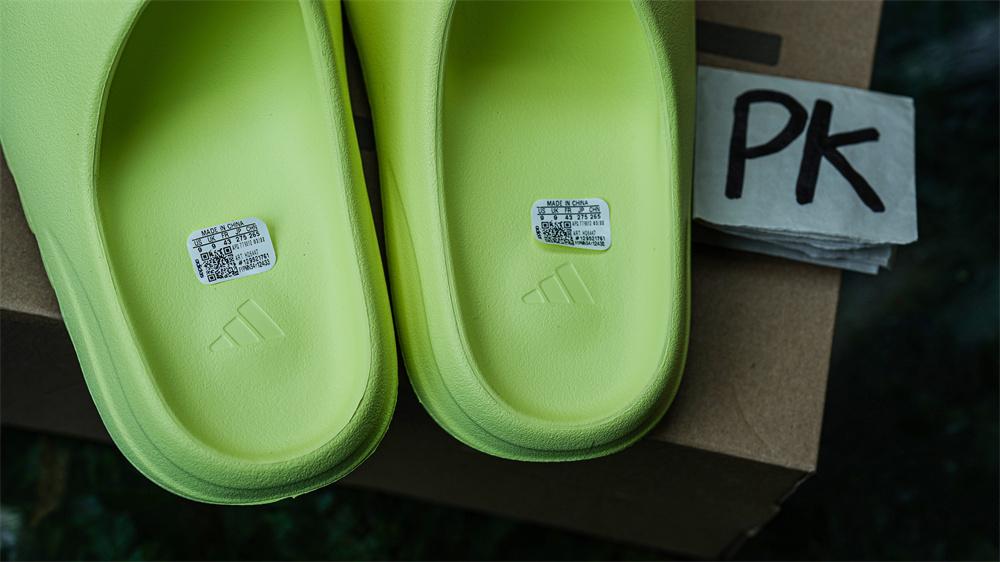 PK GOD adidas Yeezy Slide Glow Green Glossy RETAIL MATERIALS READY TO SHIP